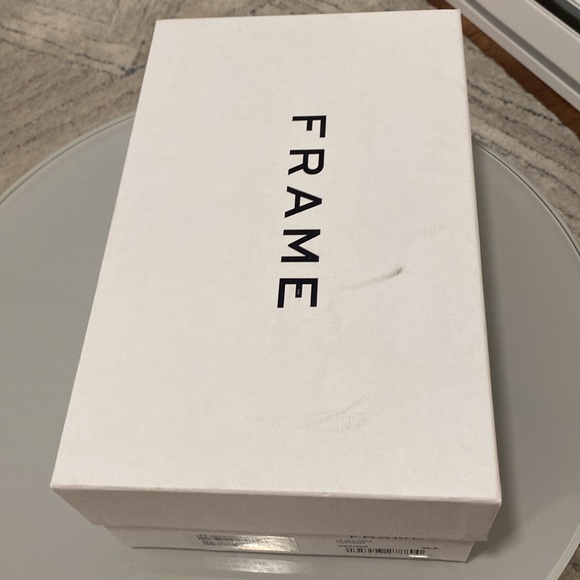 NIB Frame Demin La Isla Orange Suede Mule - EU 38 1/2 (US 8) - Picture 12 of 16